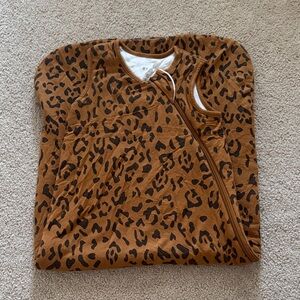 Kyte BABY Leopard Print Sleep Sack in Brown and Black